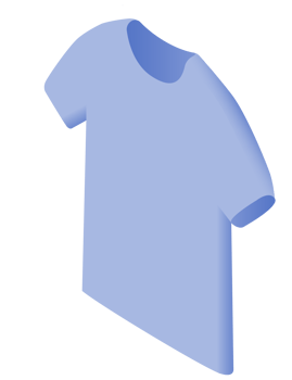 Isometric t shirt. PNG with transparent background.