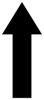 Up arrow simple symbol. PNG with transparent background.