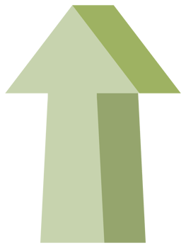Up arrow simple symbol. PNG with transparent background.