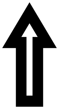 Up arrow simple symbol. PNG with transparent background.
