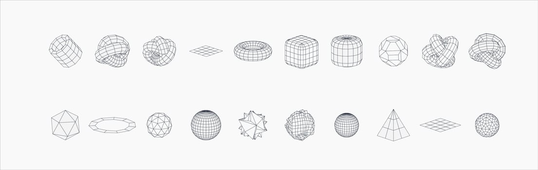 Memphis abstract shapes on white background. Vintage retro design. Retro line art with black abstract shapes on white background. vector