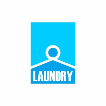Laundry Logo Design vector Template