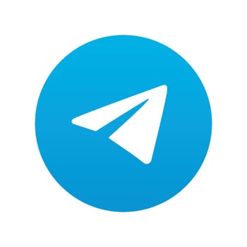 Telegram logo on transparent isolated background. vector