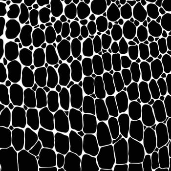 Crocodile or alligator skin print pattern. Monochrome leather fashion, wallpaper or background and more. vector