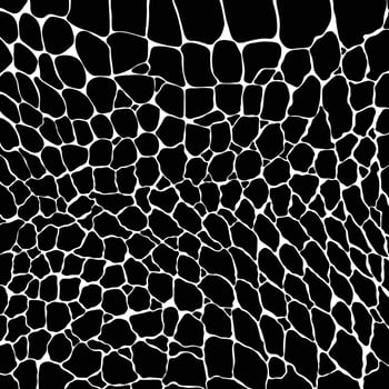 Crocodile or alligator skin print pattern. Monochrome leather fashion, wallpaper or background and more. vector
