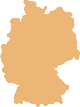 doodle freehand drawing of germany map. png