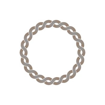 Knot, marine theme icon, vector illustration on white background.
