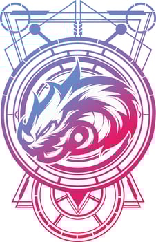Dragon Logo Vector Image