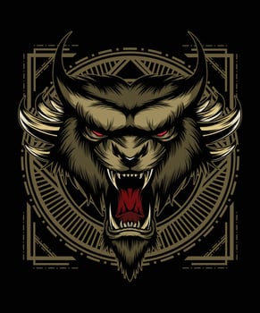 Tiger Monster Vector Illustration