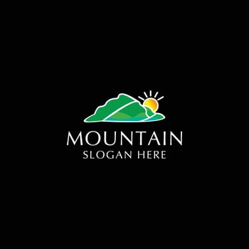 Mountain logo icon vector image