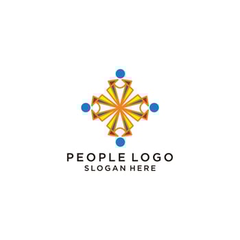 People logo icon vector image