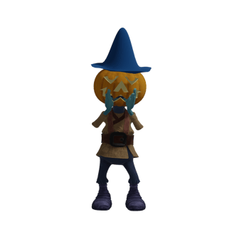 Pumpkin monster pose Halloween png