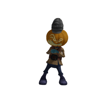 Pumpkin monsters dancing png