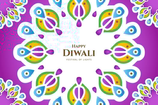 Diwali festive ornaments celebration background. - Vector. vector