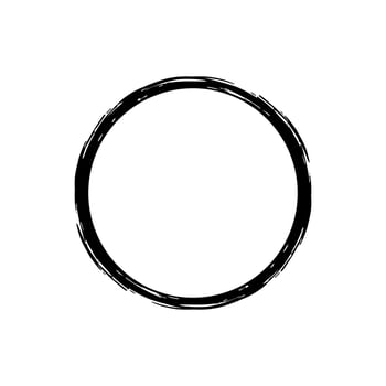 Zen Circle Icon Symbol. Zen Illustration for Logo, Art Frame, Art Illustration, Website or Graphic Design Element. Vector Illustration