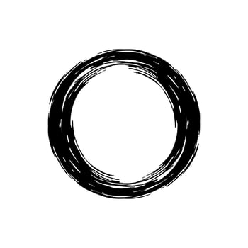 Zen Circle Icon Symbol. Zen Illustration for Logo, Art Frame, Art Illustration, Website or Graphic Design Element. Vector Illustration