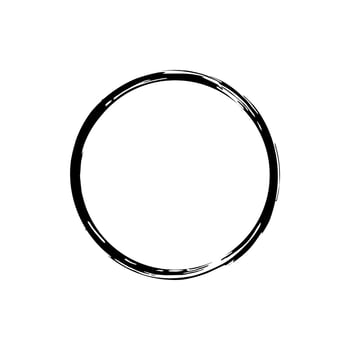 Zen Circle Icon Symbol. Zen Illustration for Logo, Art Frame, Art Illustration, Website or Graphic Design Element. Vector Illustration