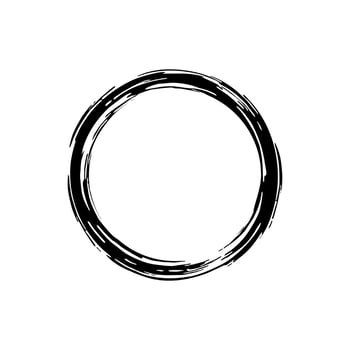 Zen Circle Icon Symbol. Zen Illustration for Logo, Art Frame, Art Illustration, Website or Graphic Design Element. Vector Illustration