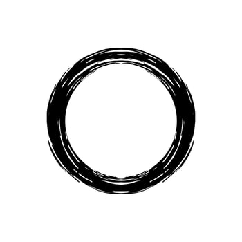 Zen Circle Icon Symbol. Zen Illustration for Logo, Art Frame, Art Illustration, Website or Graphic Design Element. Vector Illustration
