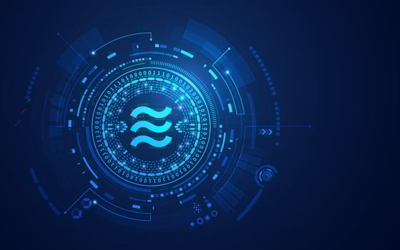 libra coin theme vector