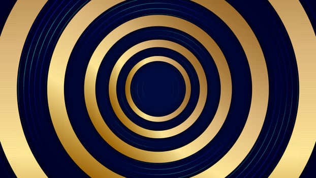Abstract Gold and Blue Background. Vector illustration