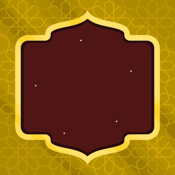 Editable Geometric Arabesque Vector Pattern for Text Background of Islamic Religious Moments Such as Ramadan and Eid