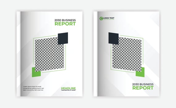 Business book cover annual report design, business catalog design, layout design, Booklet, brochure, template, vector