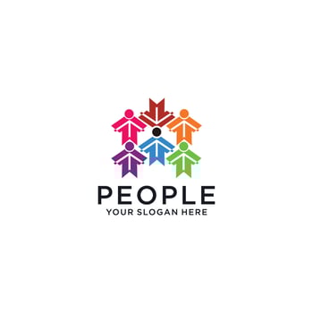 People logo icon vector image