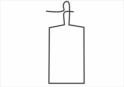 kitchen logo continuous line art vector