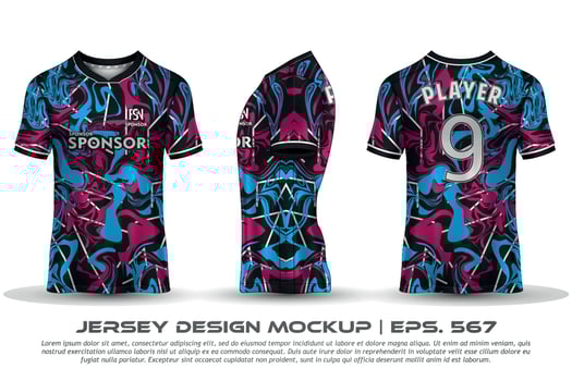 Jersey design sublimation t shirt Premium geometric pattern Incredible Vector collection for Soccer football racing cycling gaming motocross sports