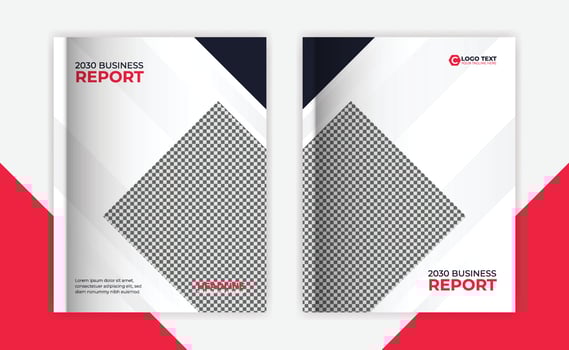 Annual report and book cover, business catalog design, layout design, Booklet, brochure, template, vector