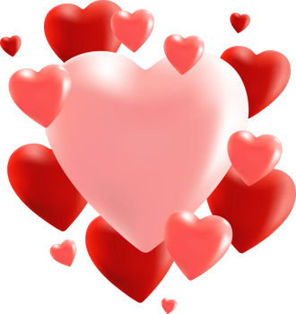 Valentines Day sale romantic background with heart. Banner or greeting card. Wallpaper. Flyers, Posters. png