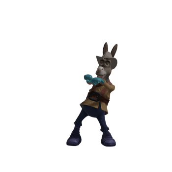 Monster donkey dance pose png