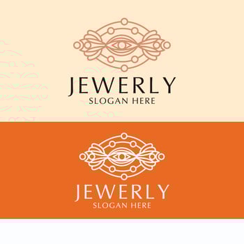 Jewerly logo design icon template vector