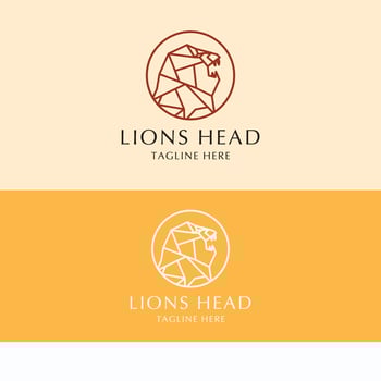 Lion logo icon vector image