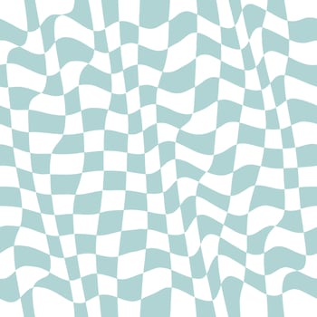 Grey Blue Checkered Retro Wave Warp vector
