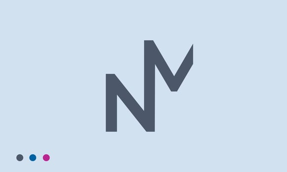 Alphabet letters Initials Monogram logo NM, MN, N and M vector