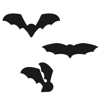 Flying Bats silhouettes vector