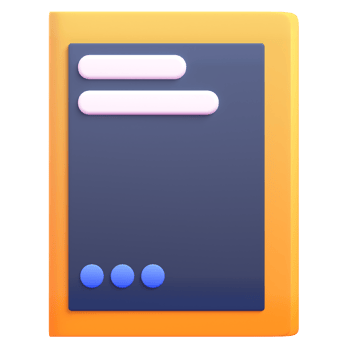 Book in 3d render for graphic asset web presentation or other png