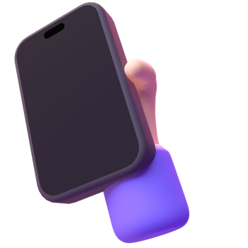 Device Phone in 3d render for graphic asset web presentation or other png