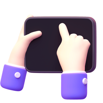 Device Phone in 3d render for graphic asset web presentation or other png