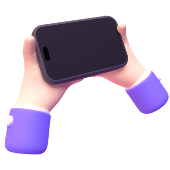 Device Phone in 3d render for graphic asset web presentation or other png