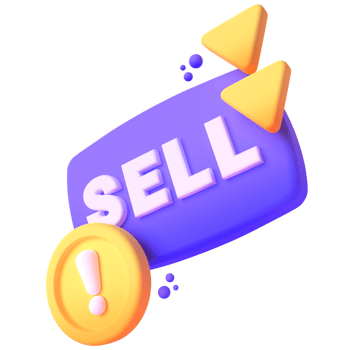 Sell  in 3d render for graphic asset web presentation or other png