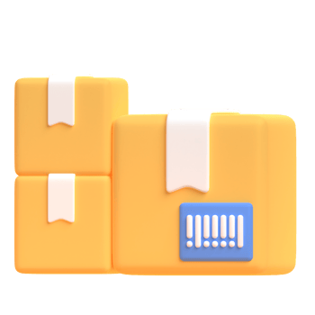 barcode in 3d render for graphic asset web presentation or other png