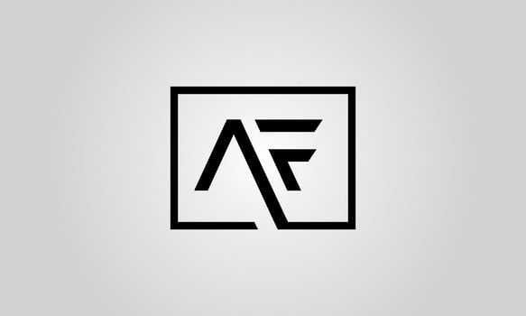 af logo design vector free vector template