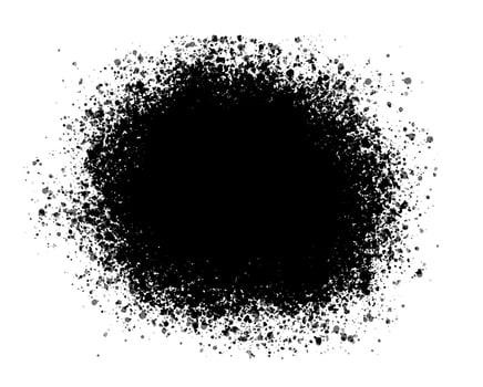 Black Paint Splash on White Background. Vector Illustration