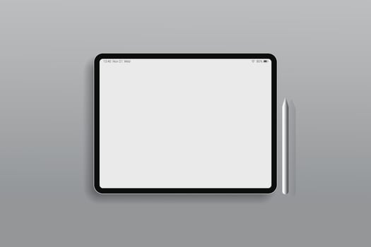 Blank screen tablet or ipad design vector