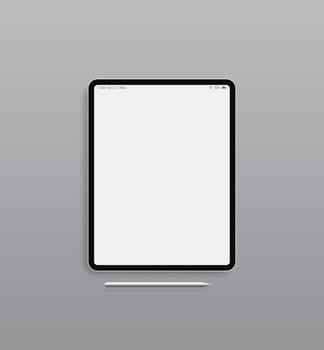 Blank screen tablet or ipad design vector