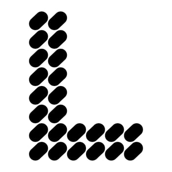 Simple letter L logo design. vector