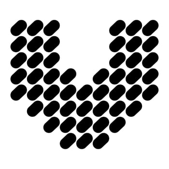 Simple letter V logo design. vector